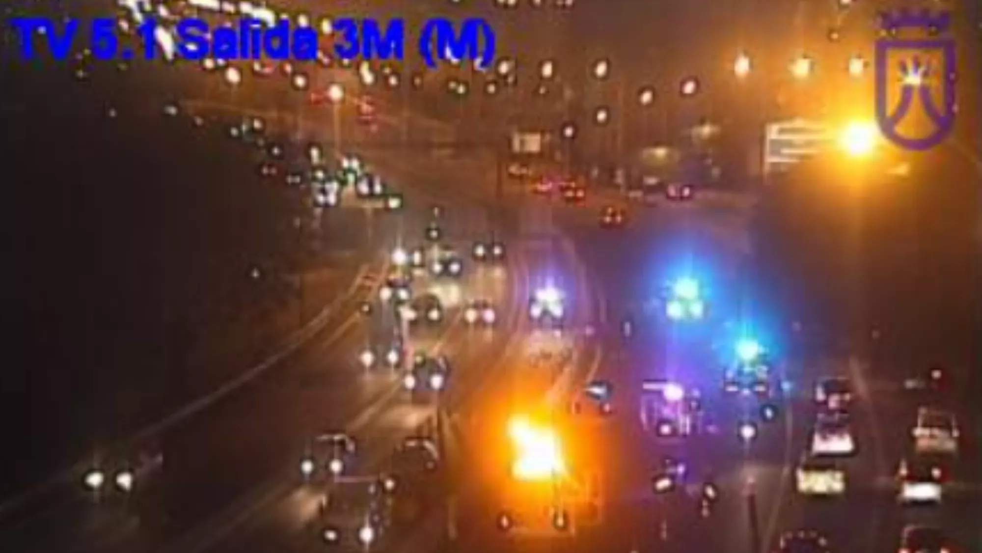 Accidente mortal en el carril bus de Santa Cruz captado por una cámara de seguridad./ CABILDO DE TENERIFE