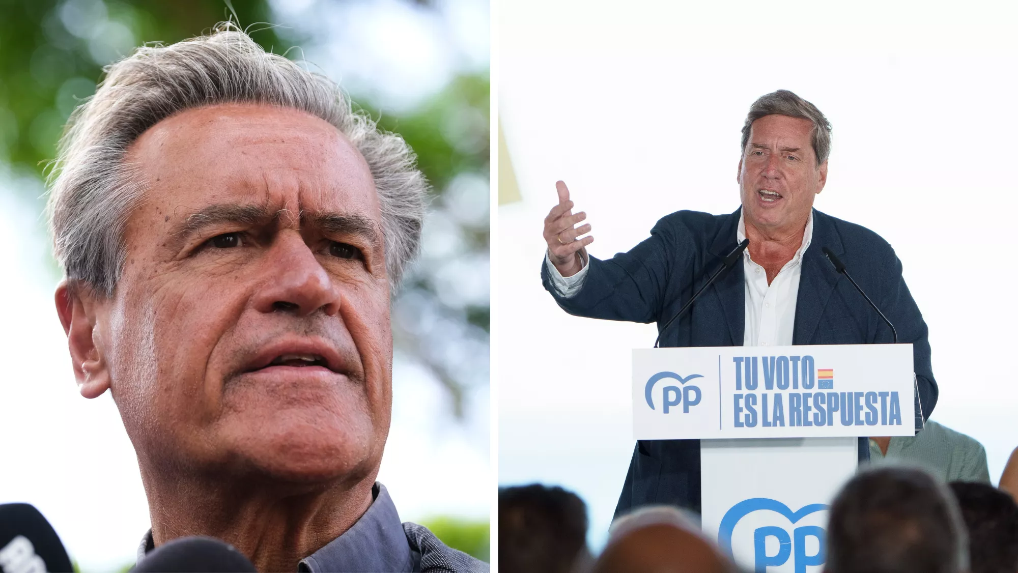 A la izquierda, López Aguilar; a la derecha, Gabriel Mato / MONTAJE AH A la izquierda, López Aguilar; a la derecha, Gabriel Mato / MONTAJE AH