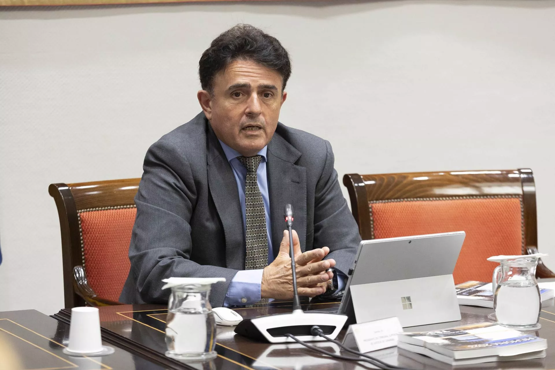 El presidente del Tribunal Superior de Justicia de canarias, Juan Luis Lorenzo Bragado. / EFE - MIGUEL BARRETO