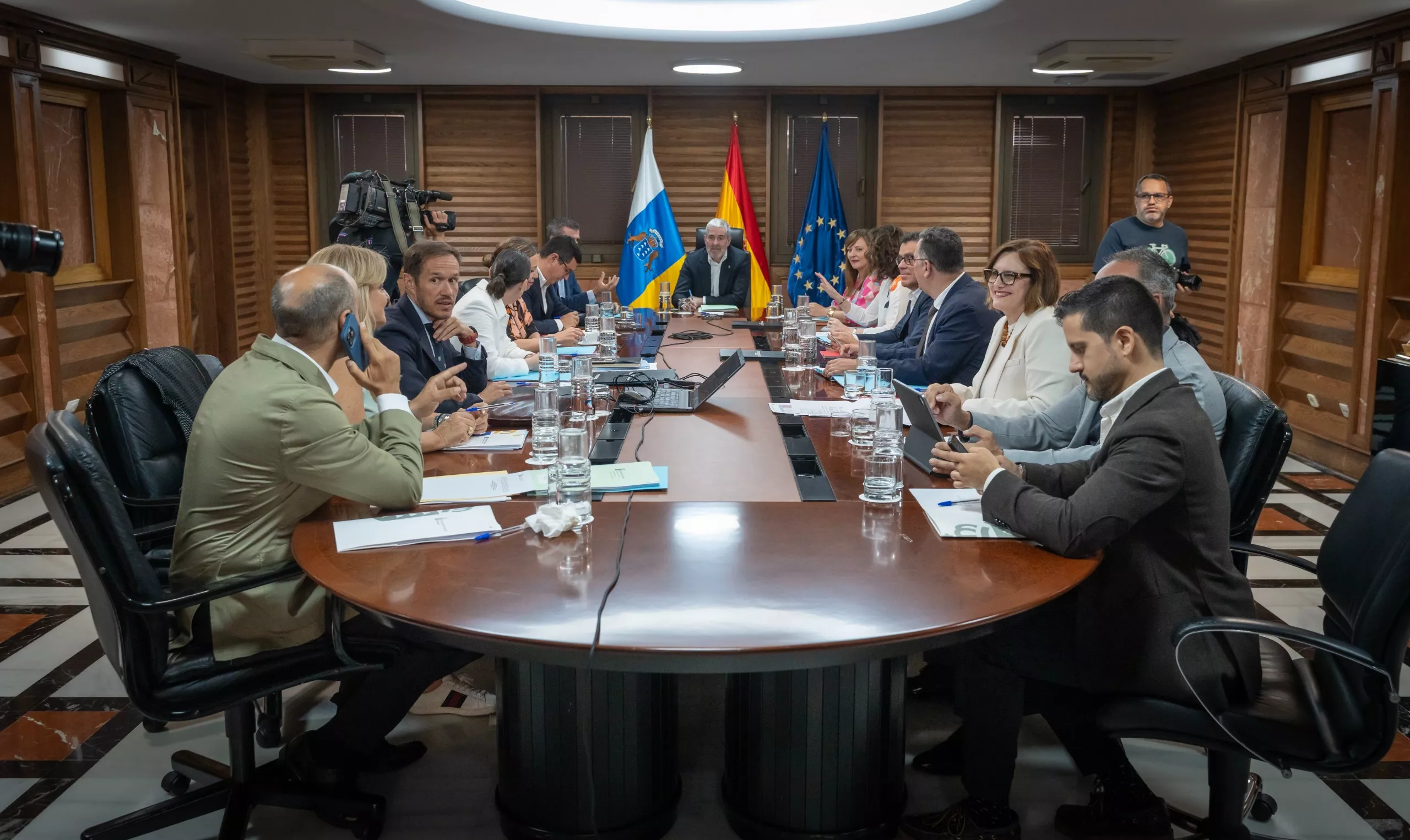 Reunión del Consejo de Gobierno celebrado este lunes. / CEDIDA