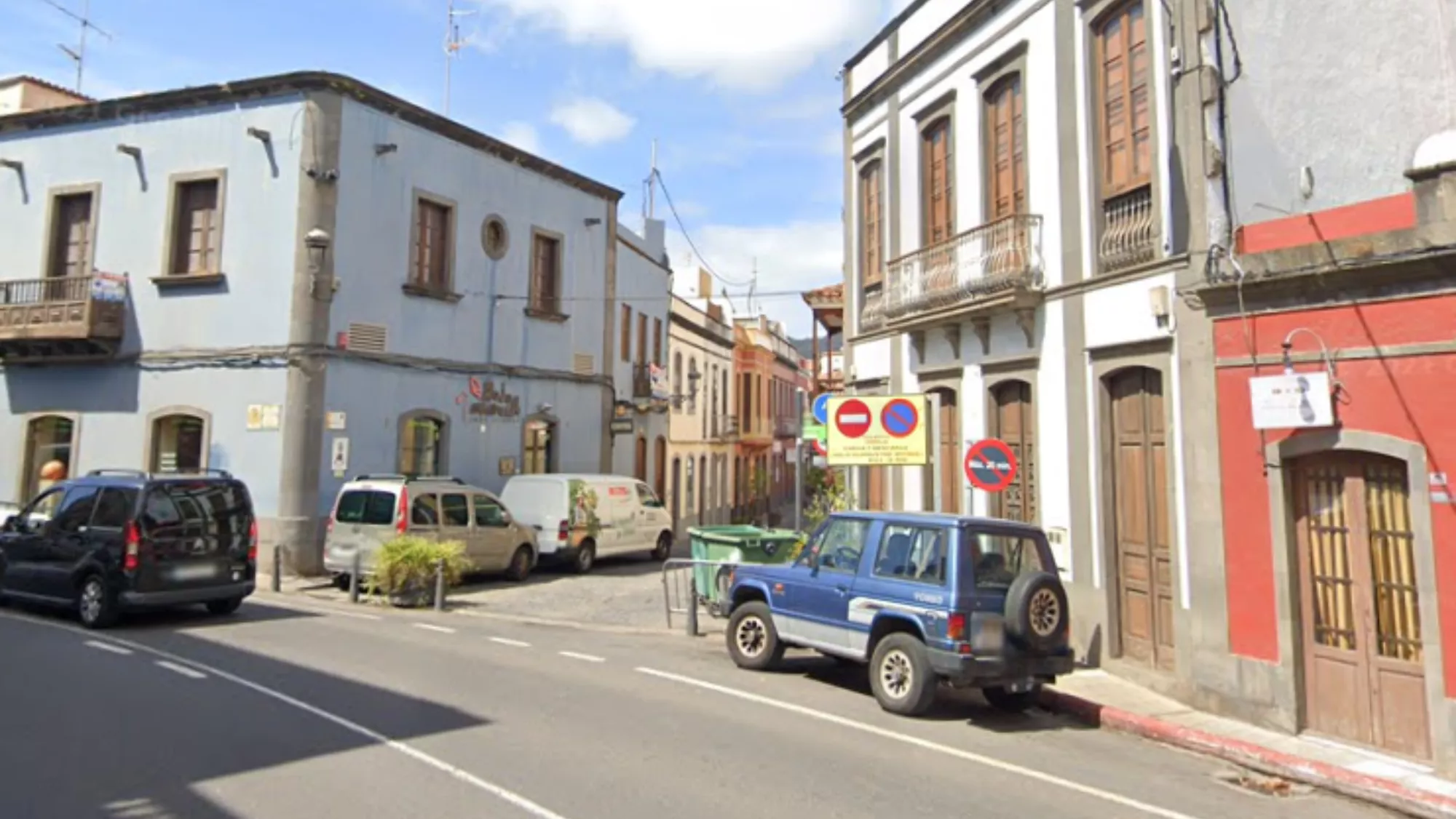 GC-15 a la altura del casco urbano de Santa Brígida. / GOOGLE