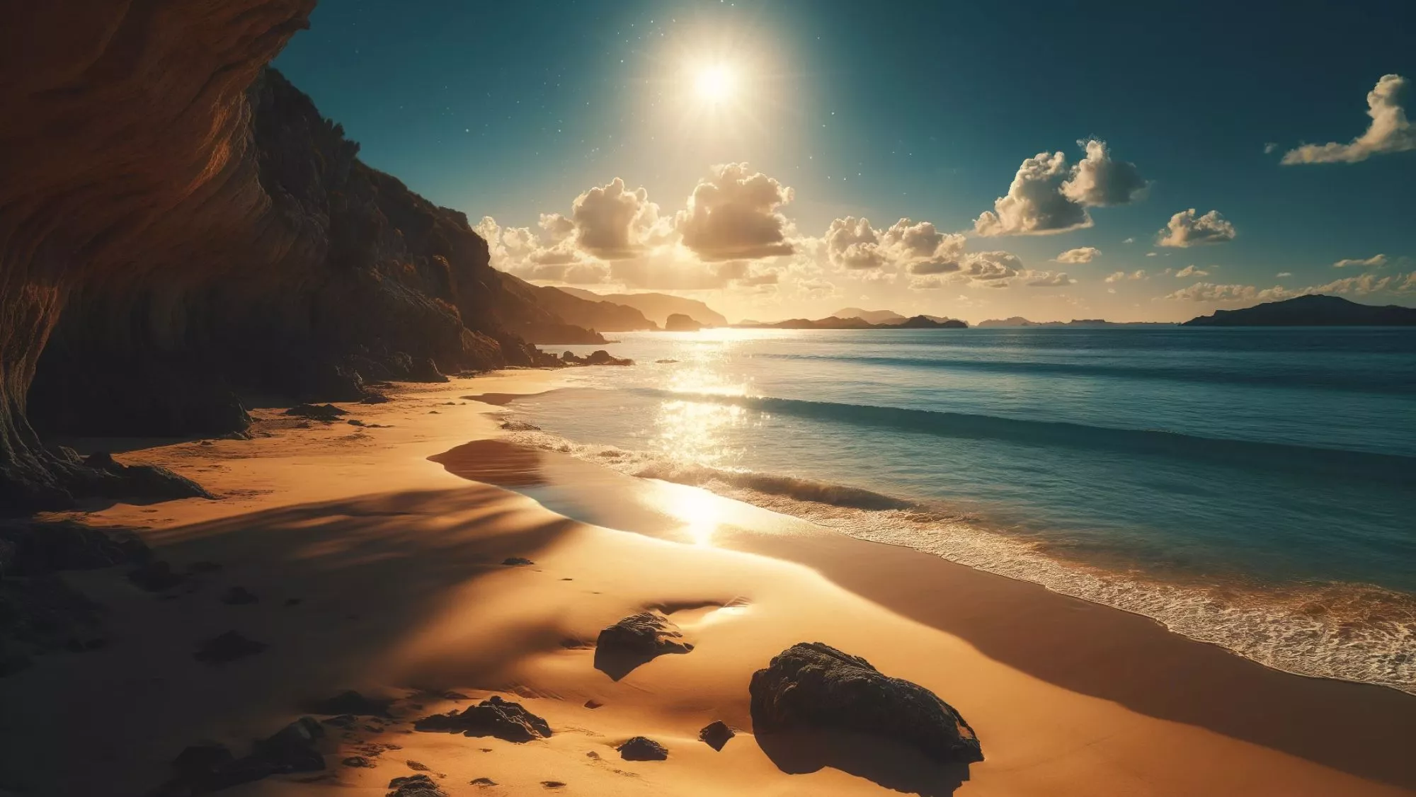 Playa de Canarias generada con IA 