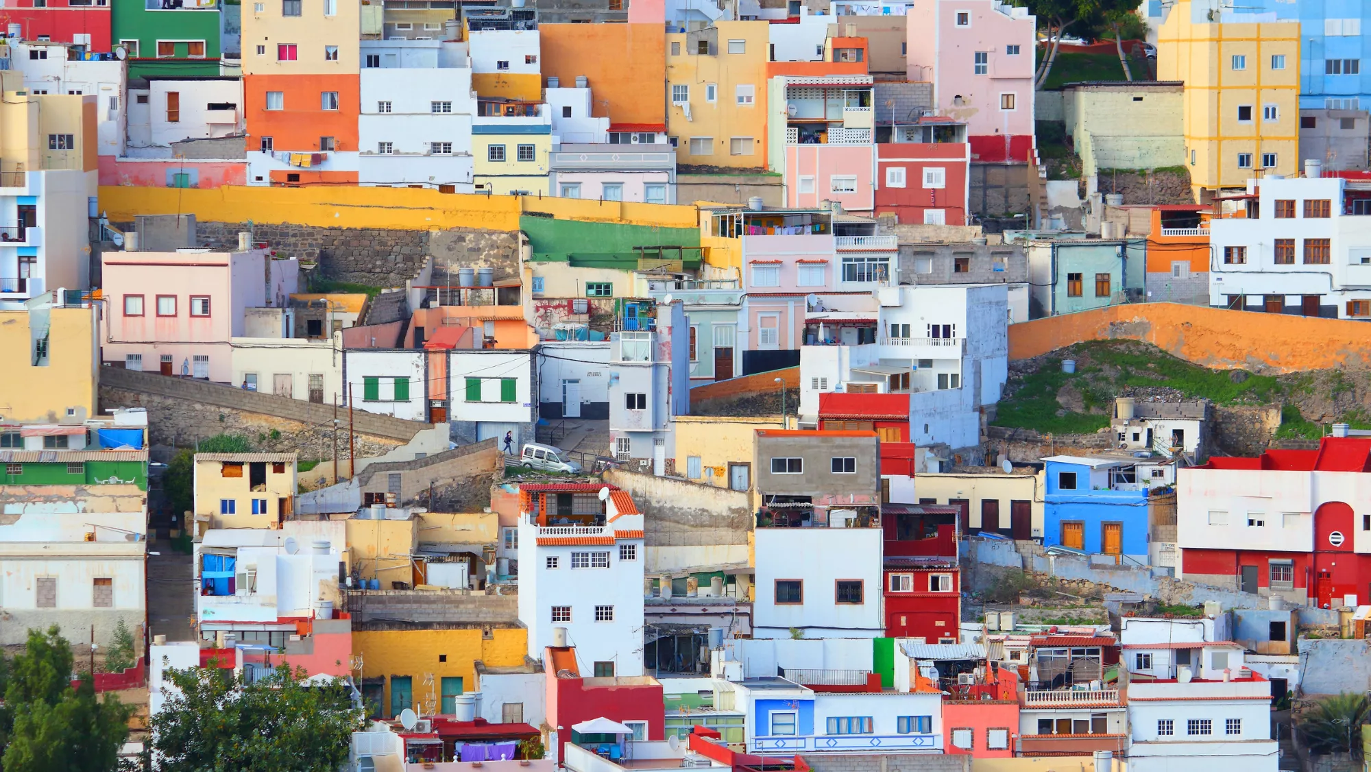 Varias viviendas en un barrio de Canarias. / CANVA