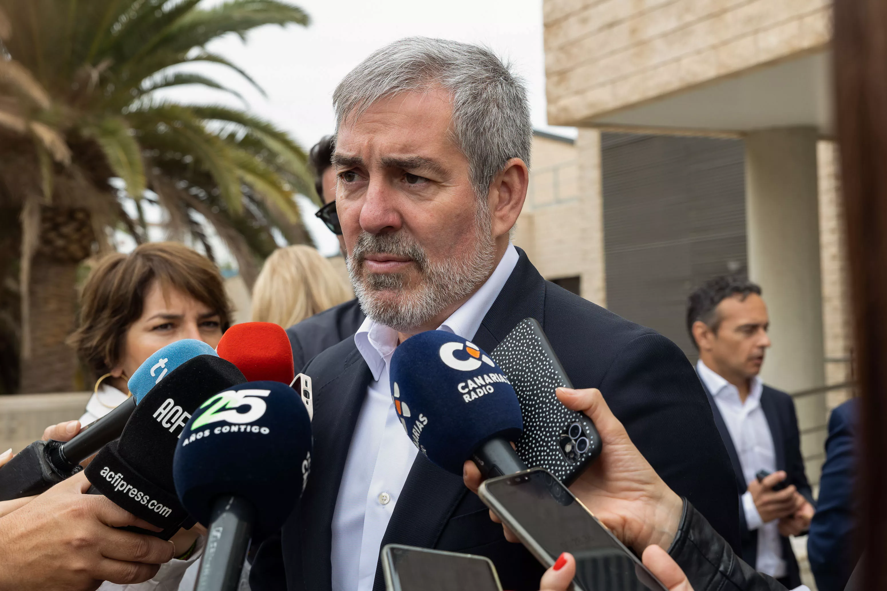 El presidente del Gobierno de Canarias, Fernando Clavijo. / EFE