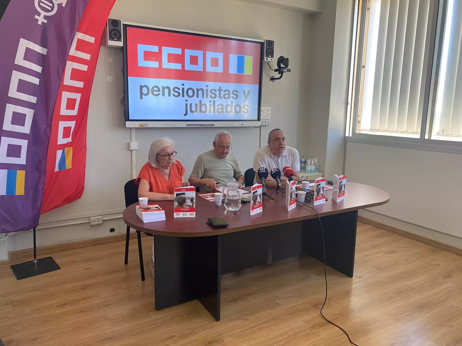 Rueda de prensa de CCOO. / ATLÁNTICO HOY - ALBA MARICHAL