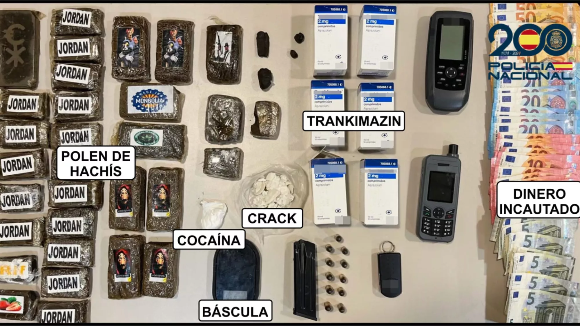 Imagen de lo incautado por la Policía Nacional / POLICÍA NACIONAL 