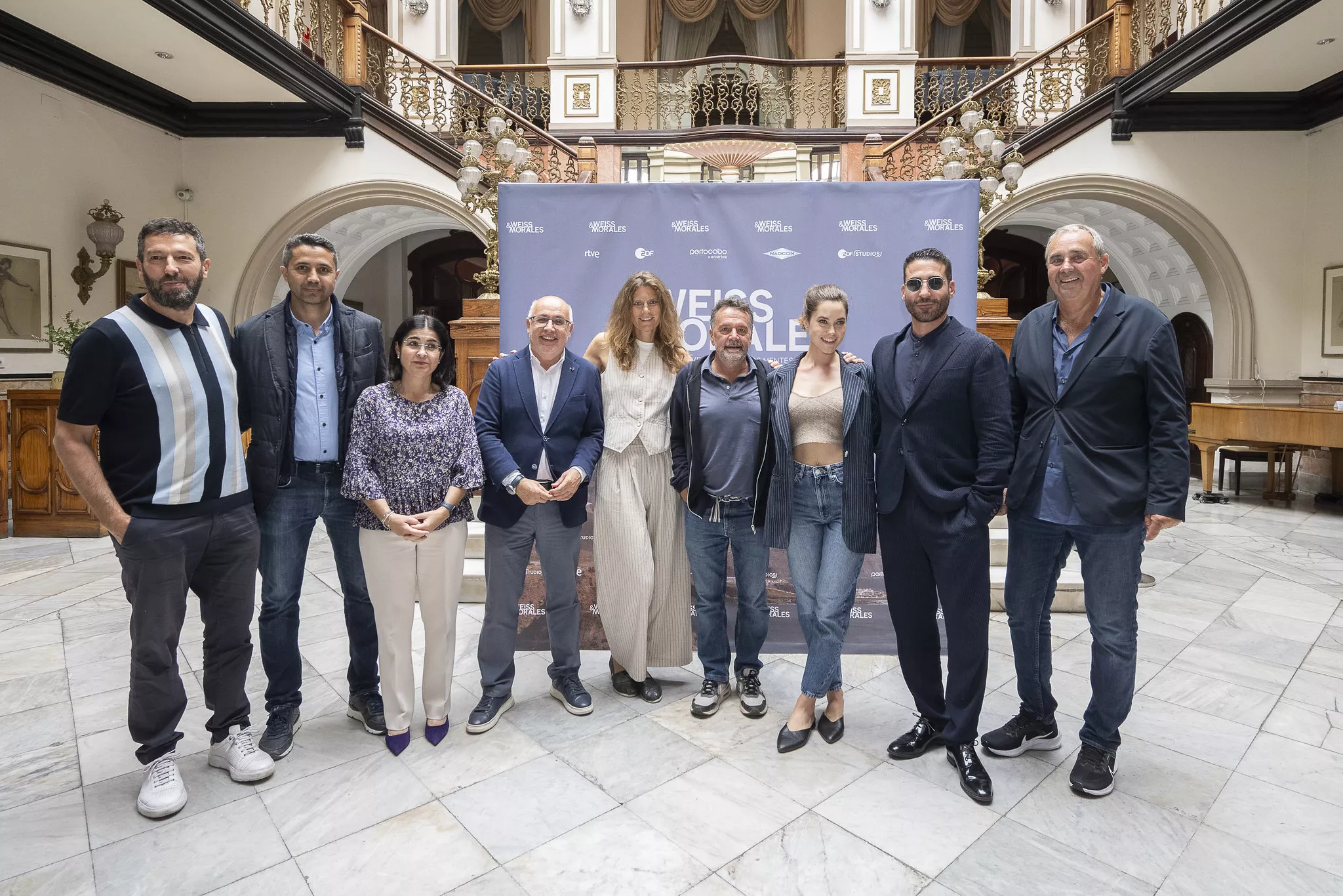 Elenco de la serie 'Weiss y Morales', rodada en Gran Canaria / CEDIDA