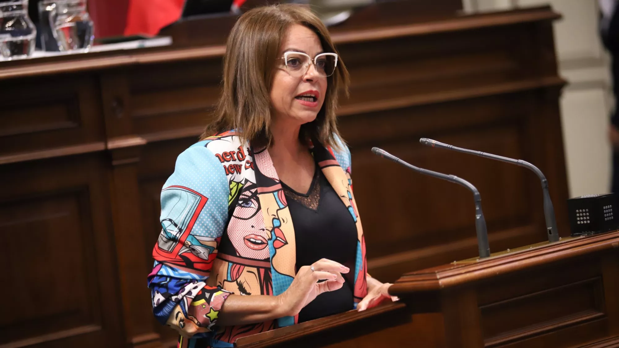 La diputada socialista Tamara Raya, quien presentó la PNL rechazada por el Parlamento canario / PSOE