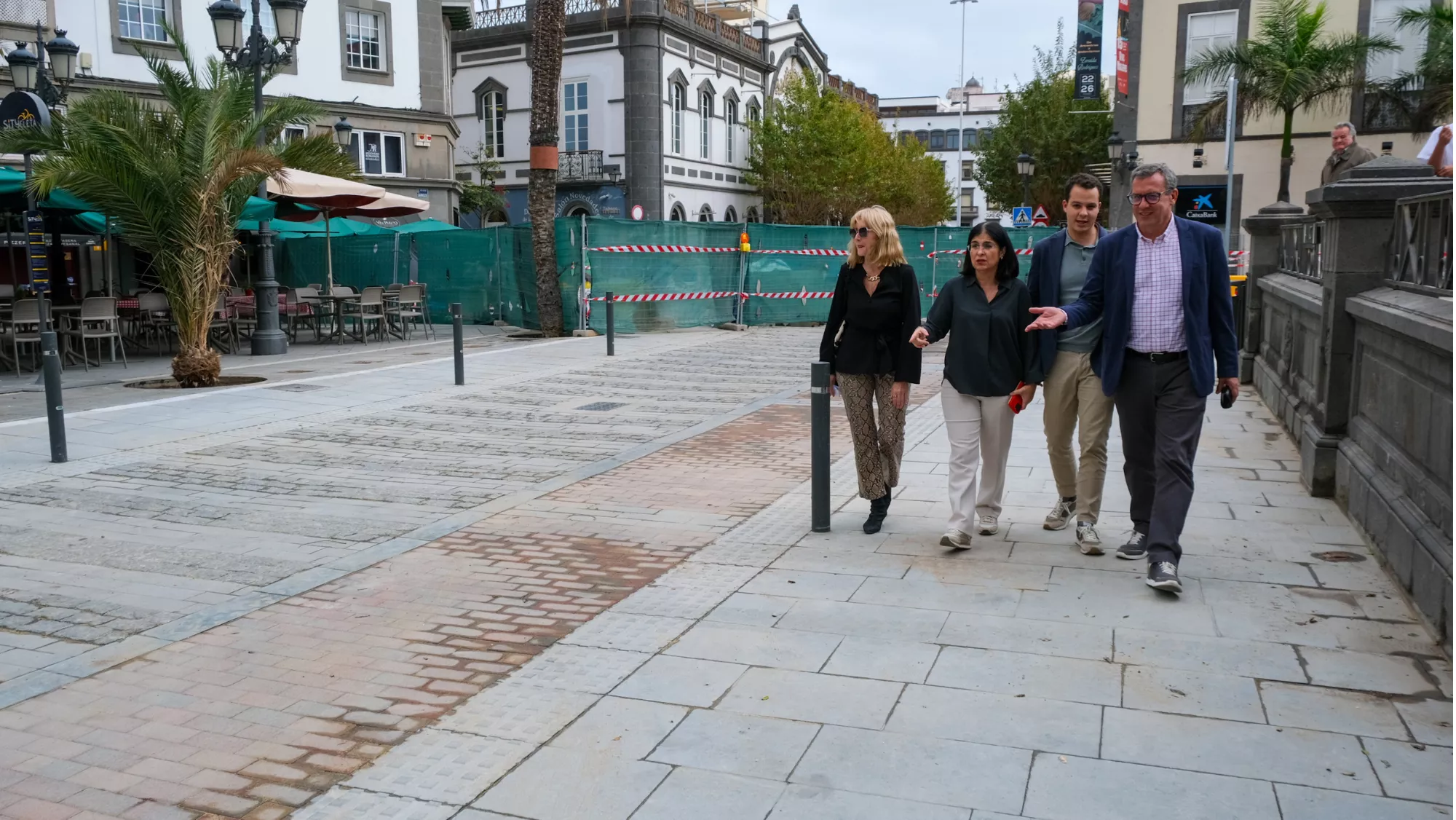 Carolina Darias visita las obras junto a miembros de su gobierno / AYUNTAMIENTO DE LAS PALMAS DE GRAN CANARIA