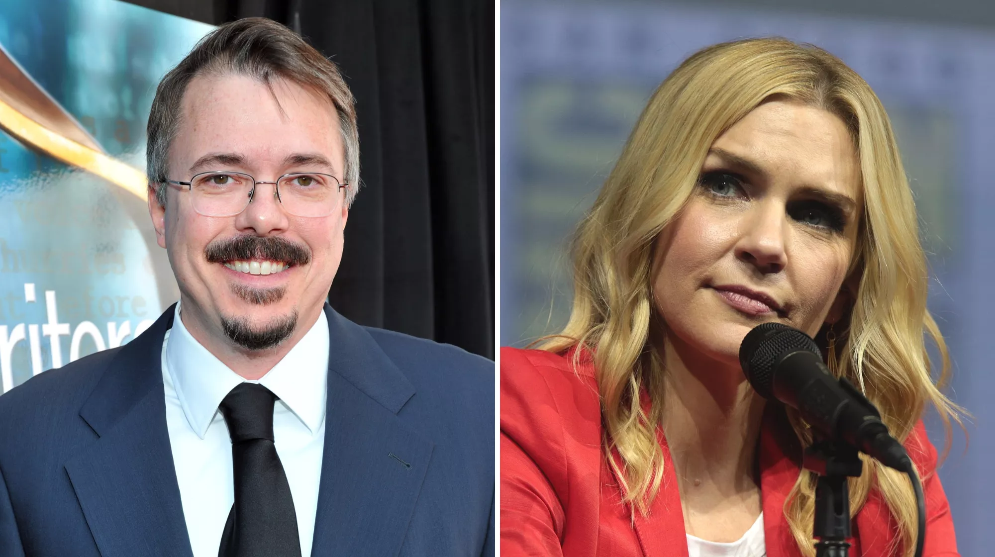 Vince Gilligan y Rhea Seehorn, creador y protagonista de 'Wycaro'./ IMDB - WIKIPEDIA