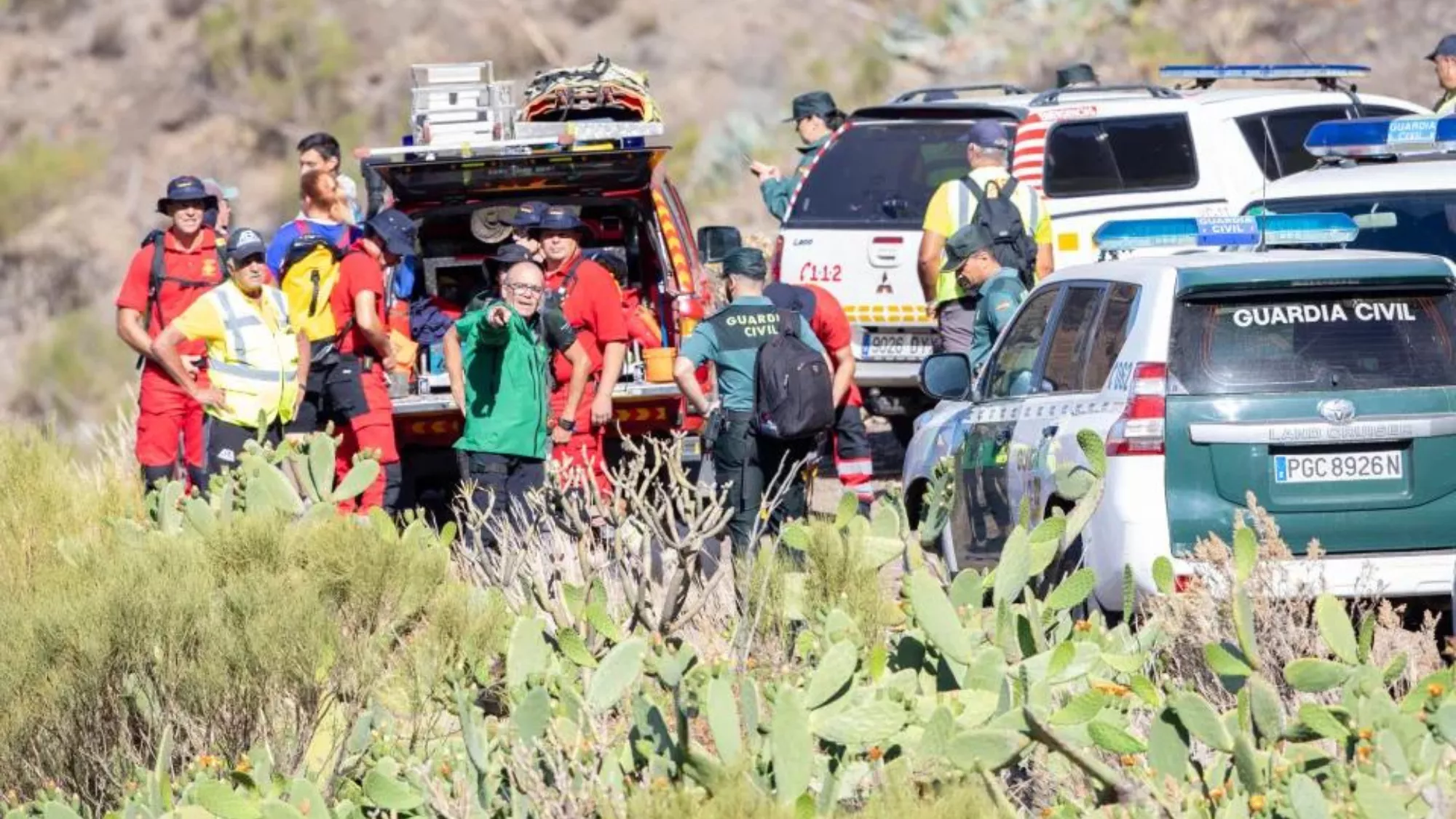 Dispositivo de búsqueda del GREIM Jay Slater, el británico desaparecido en Masca (Tenerife). peligro./ REUTERS
