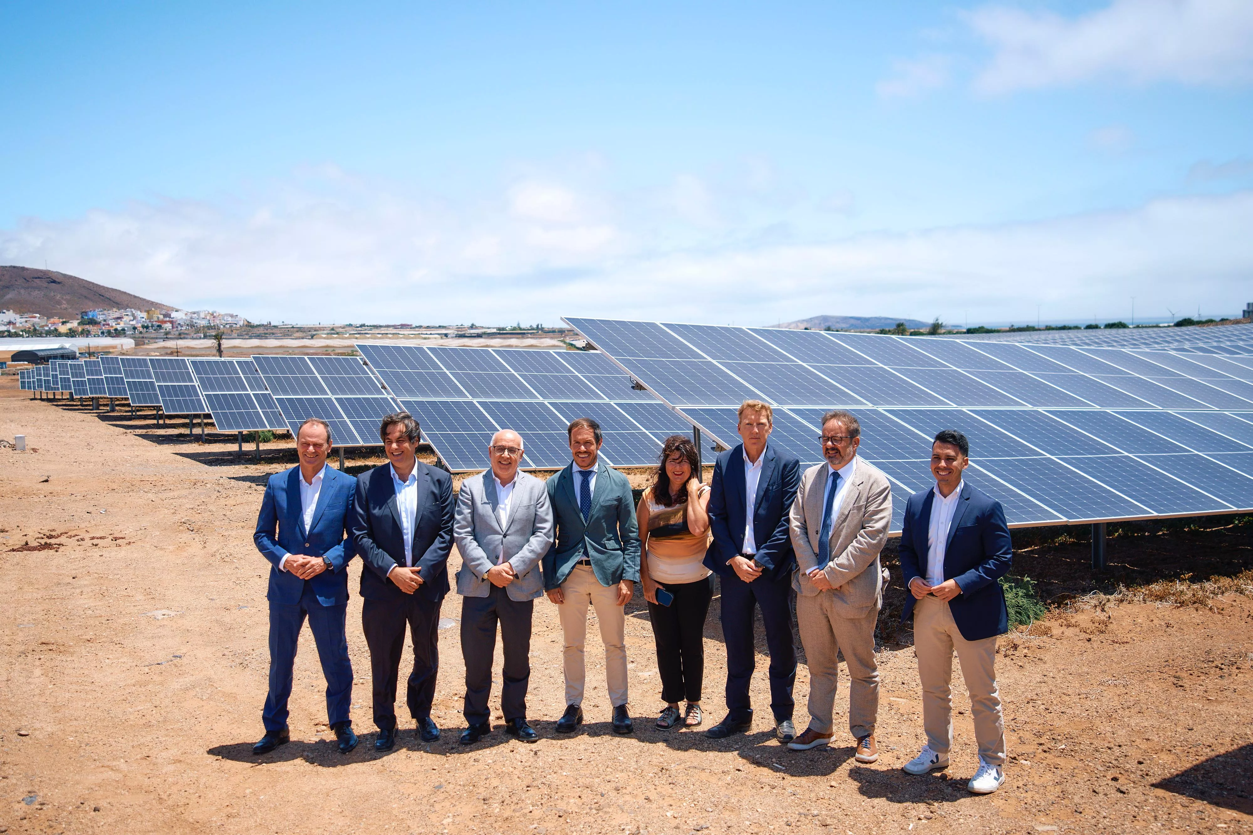 Inauguración de las plantas fotovoltaicas de Naturgy en Agüimes. / AH