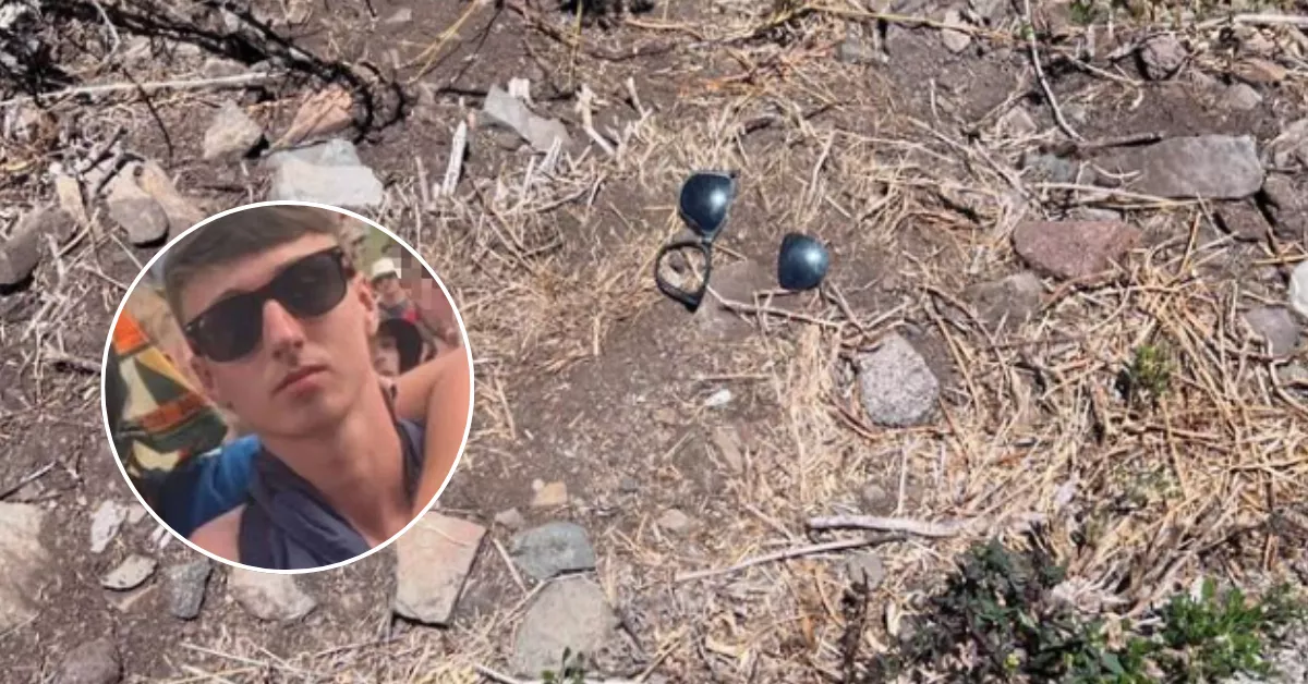 Montaje de una imagen del joven británico desaparecido, Jay Slater / MONTAJE AH - REDES