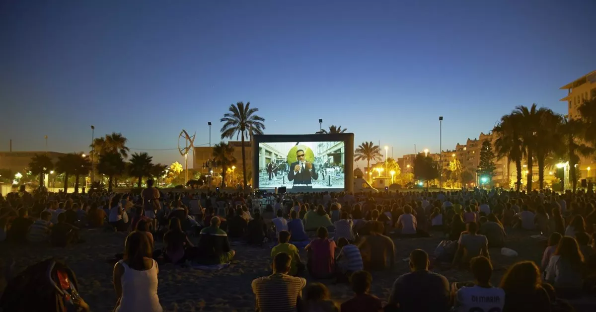 Imagen de cine en la playa / EP