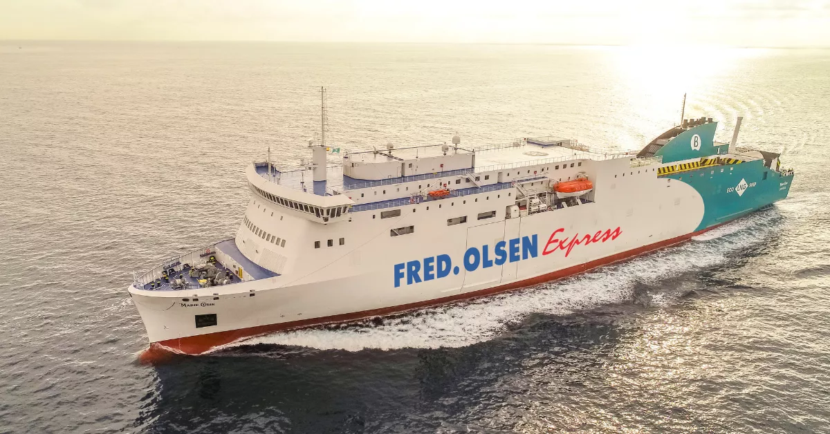 Imagen del Ferry que opera entre Canarias y Huelva / FRED. OLSEN