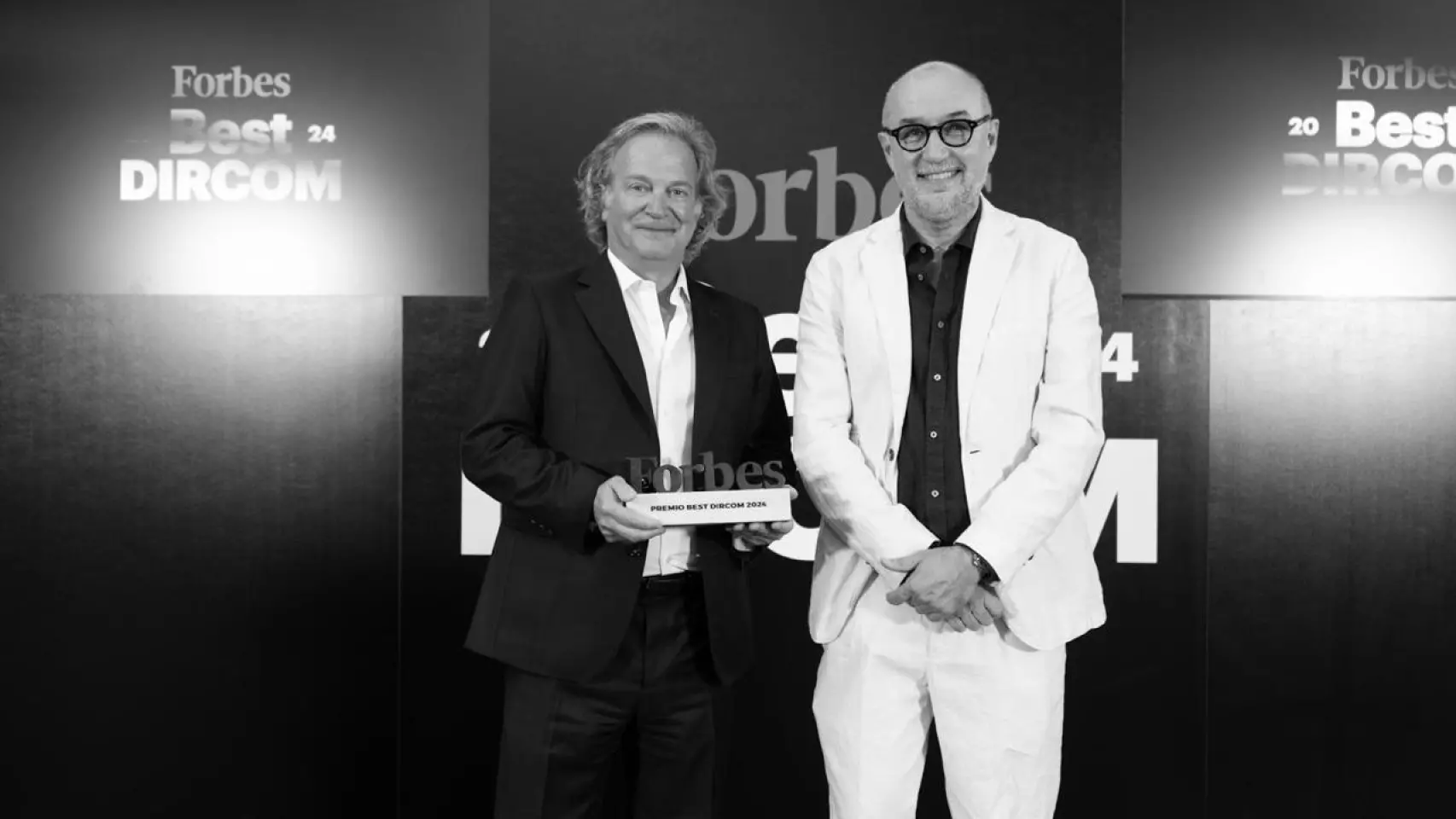 Andrés Rodríguez, editor y director de Forbes España, y Julio Fernández, director de comunicación de Quirónsalud./ Forbes