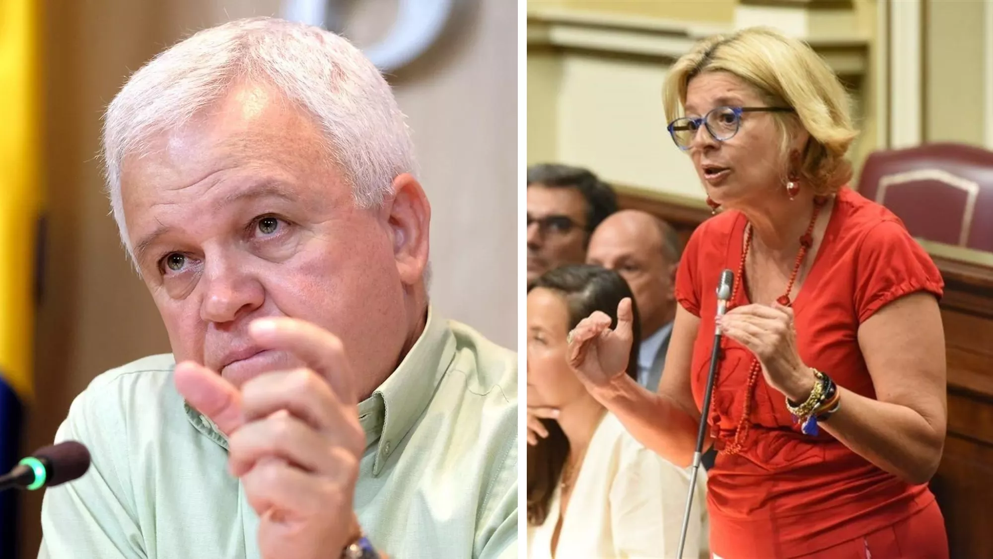 A la izquierda, Carmelo Ramírez; a la derecha, Pepa Luzardo / MONTAJE AH