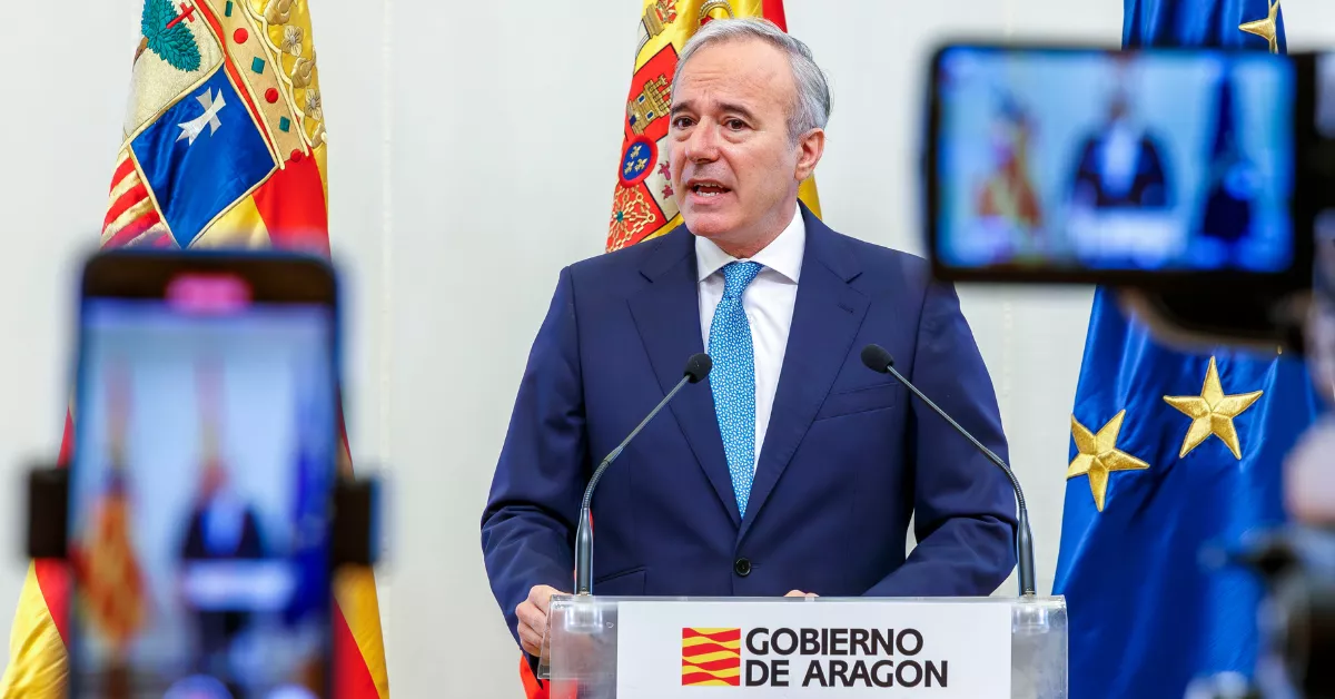 El presidente de Aragón, Jorge Azcón / EFE  