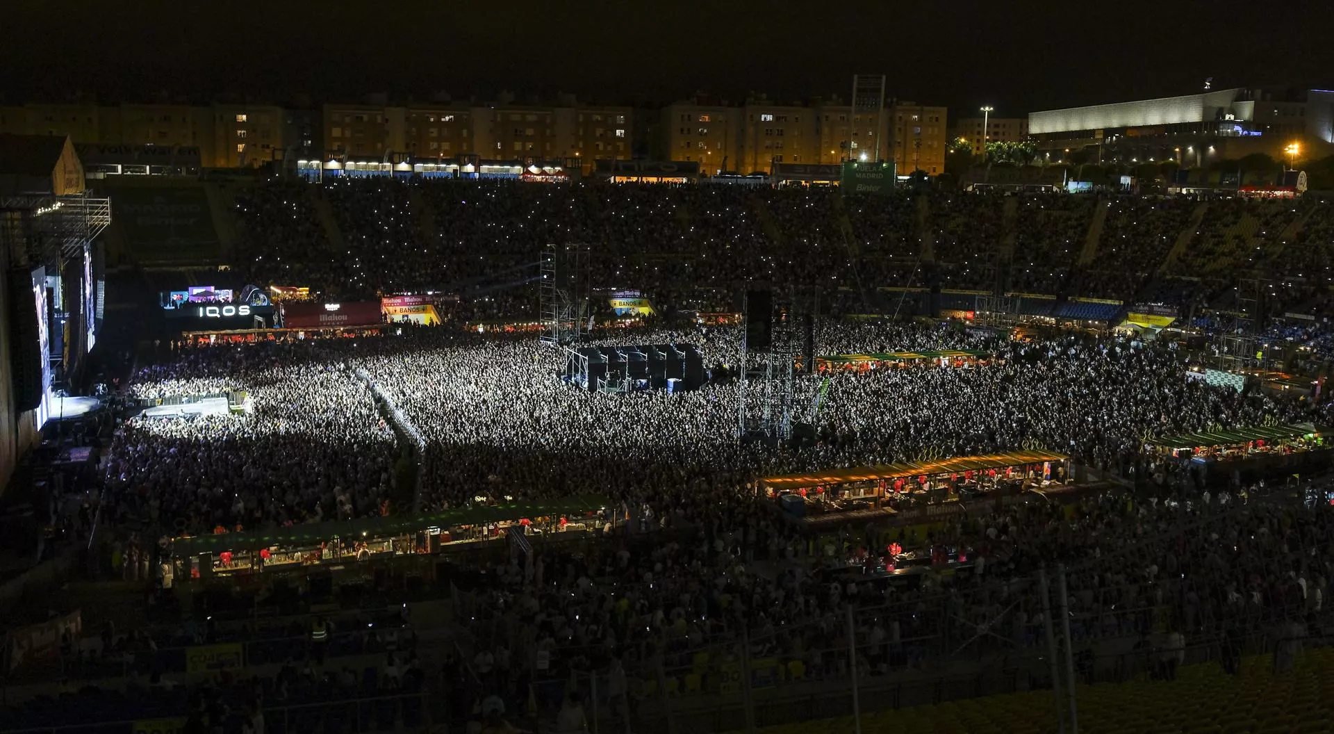 El estadio de Gran Canaria, a reventar con el concierto de Maná en el Granca Live Fest./ EFE - ÁNGEL MEDINA