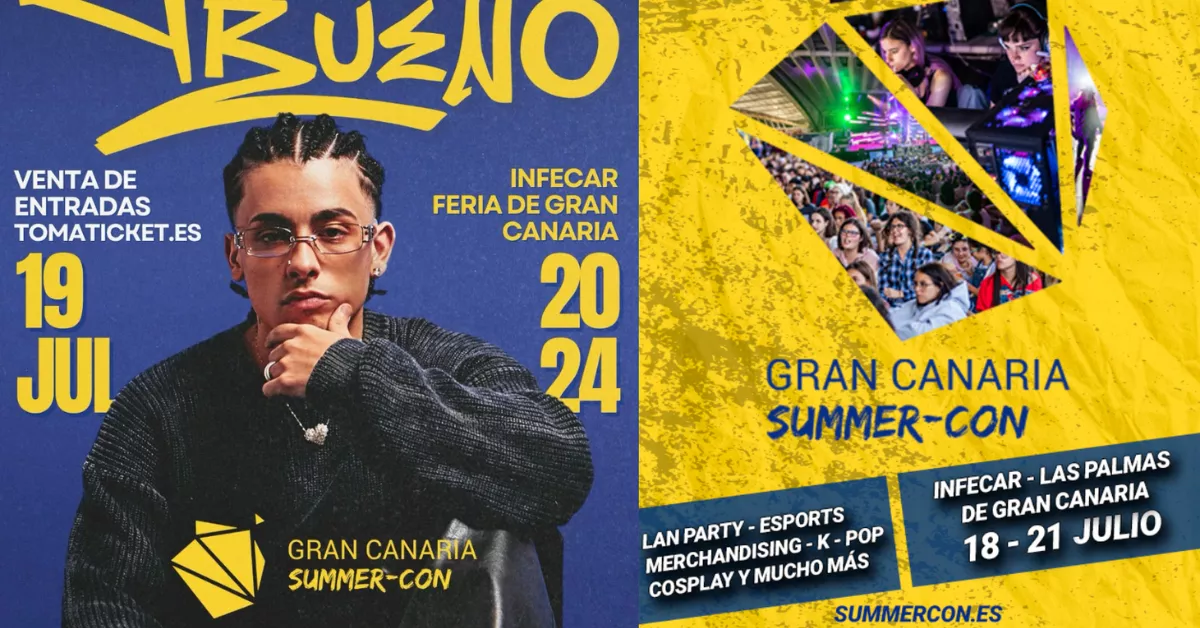 Cartel de la feria en Infecar Gran Canaria Summer Con  / AH