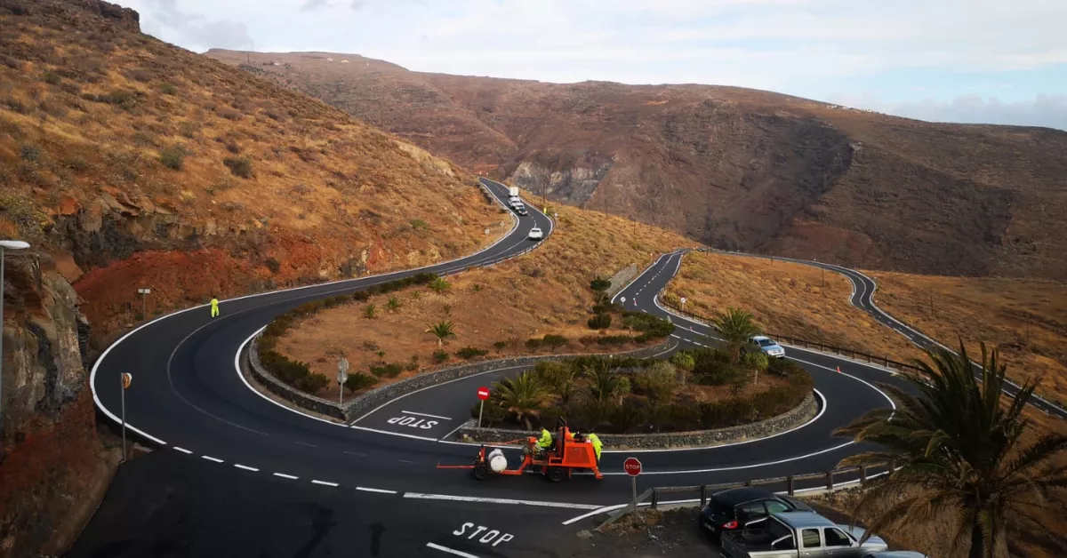 Imagen de un tramo de la GM-2 de La Gomera / CABILDO DE LA GOMERA