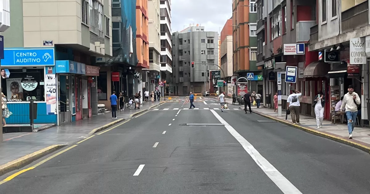 Imagen de las obras calle Juan Manuel Durán en Las Palmas de Gran Canaria / REDES