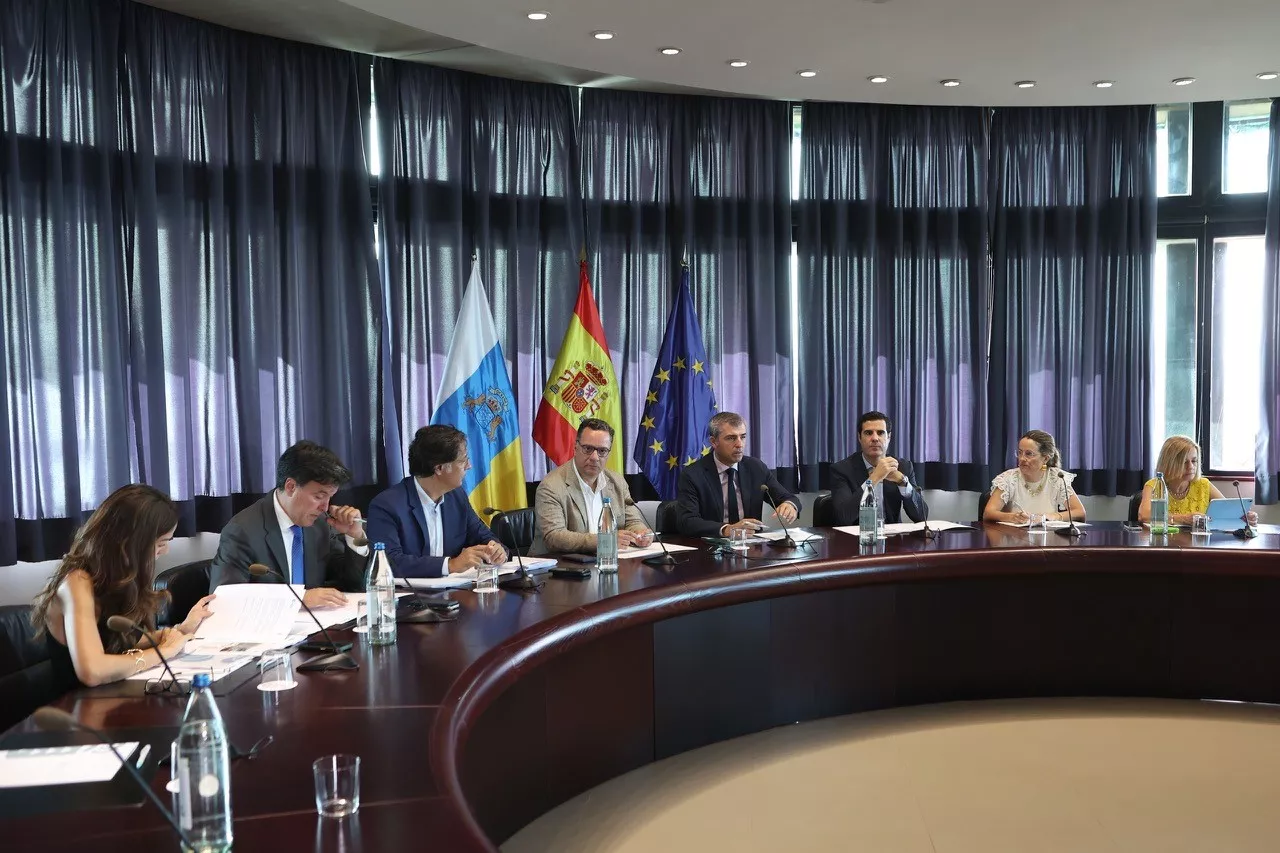 Reunión del grupo directivo de la Estrategia Canaria de la Economía Azul./ CEDIDA