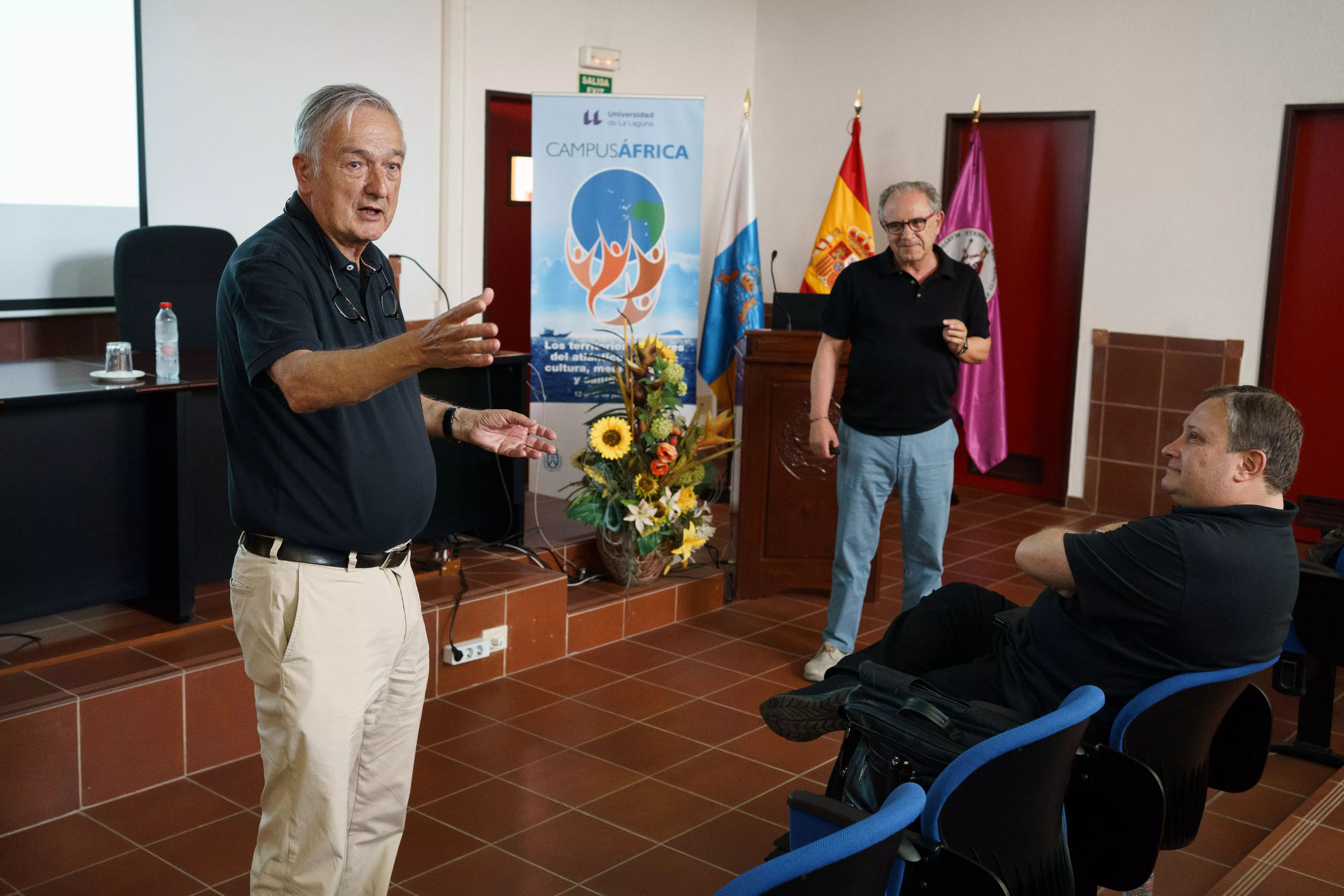 En la imagen, un momento de la jornada de este miércoles en el seminario Campus África, que se centró en la enfermedad de Crimea-Congo. / AH