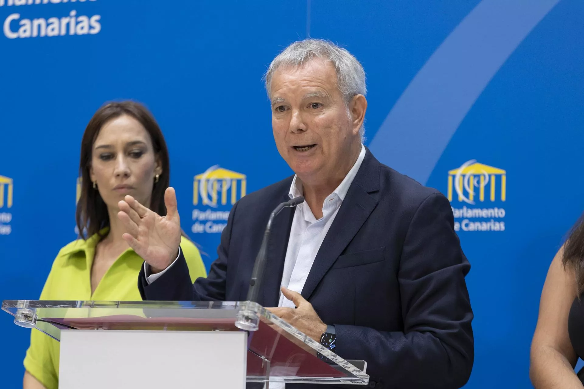 El portavoz del grupo Socialista , Sebastián Franquis./ EFE - MIGUEL BARRETO