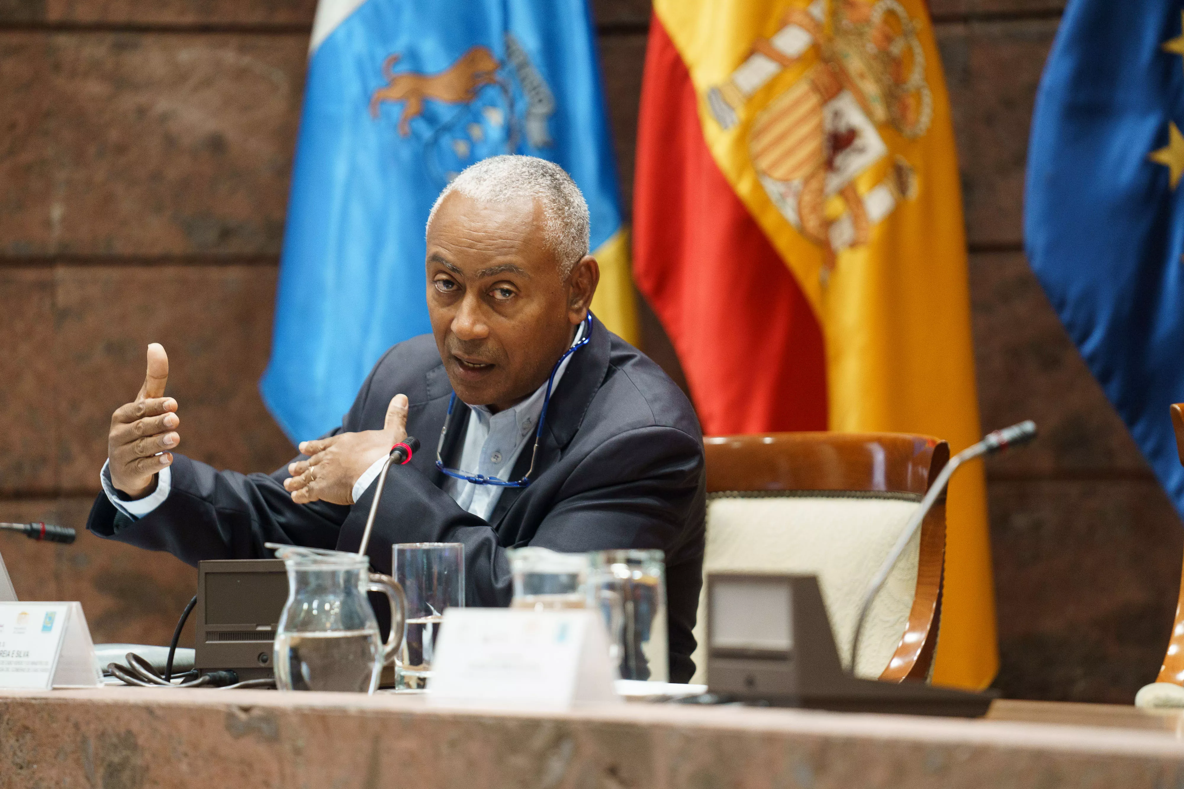 el rector fundador de la Universidad de Cabo Verde y exministro de Educación Superior, Ciencia y Tecnología del Gobierno de Cabo Verde, Antonio Correia e Silva. / GOBIERNO DE CANARIAS