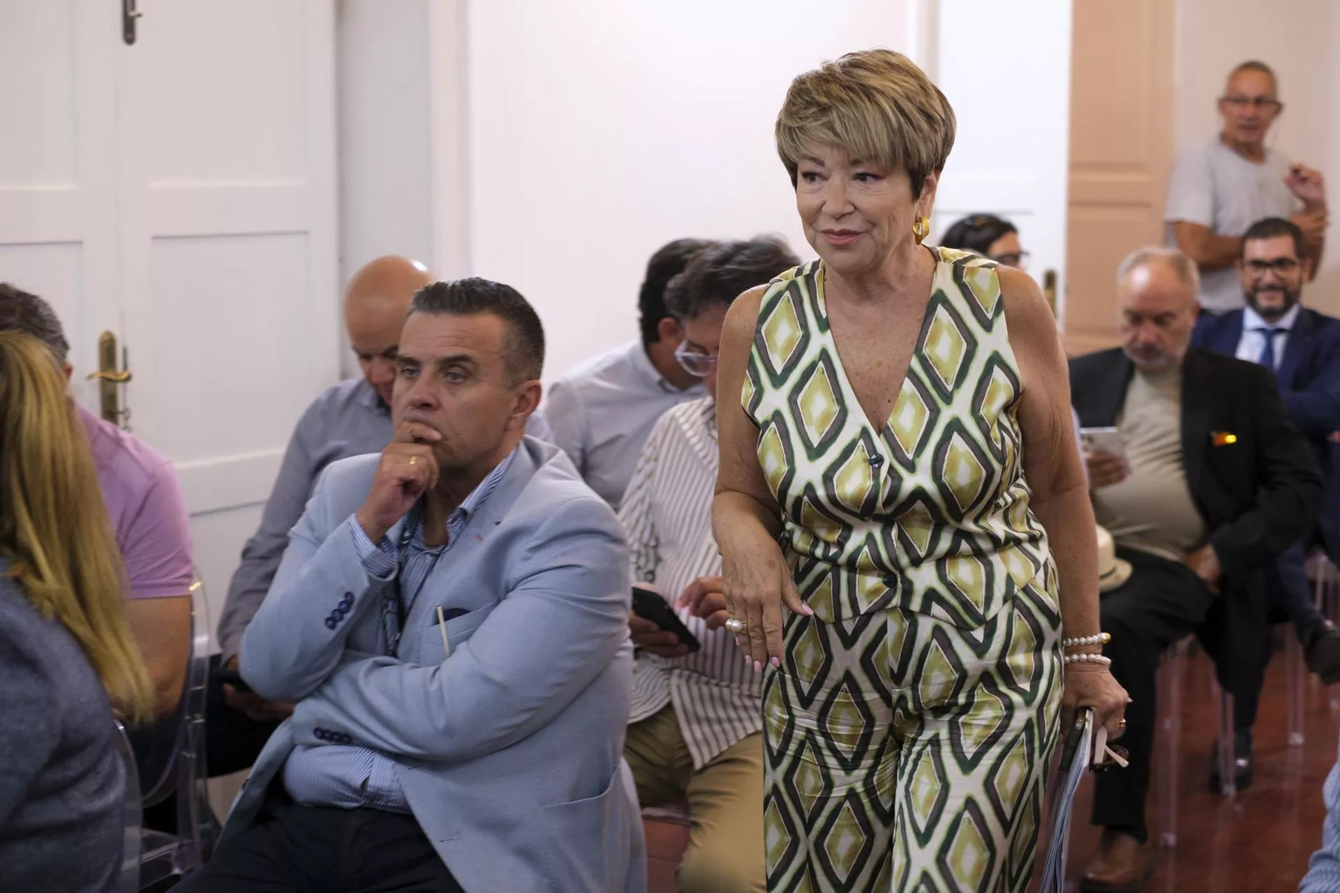 María de la Salud Gil, presidenta de la Asociación de Empresarios Constructores y Promotores (AECP) de Las Palmas. / ÁNGEL MEDINA G-EFE