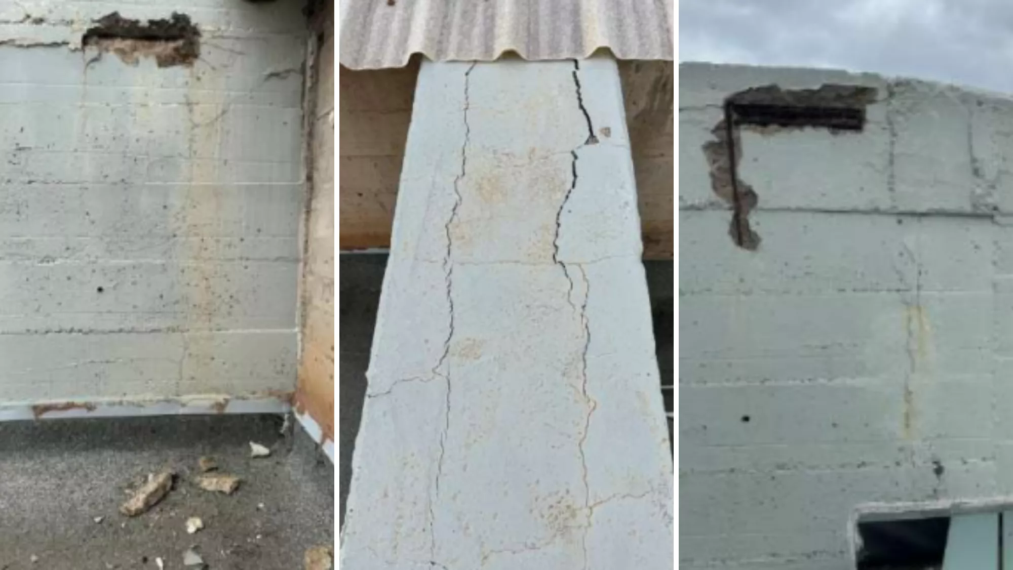 Estado de las vigas del Heliodoro Rodríguez López./ PROYECTO DE OBRA