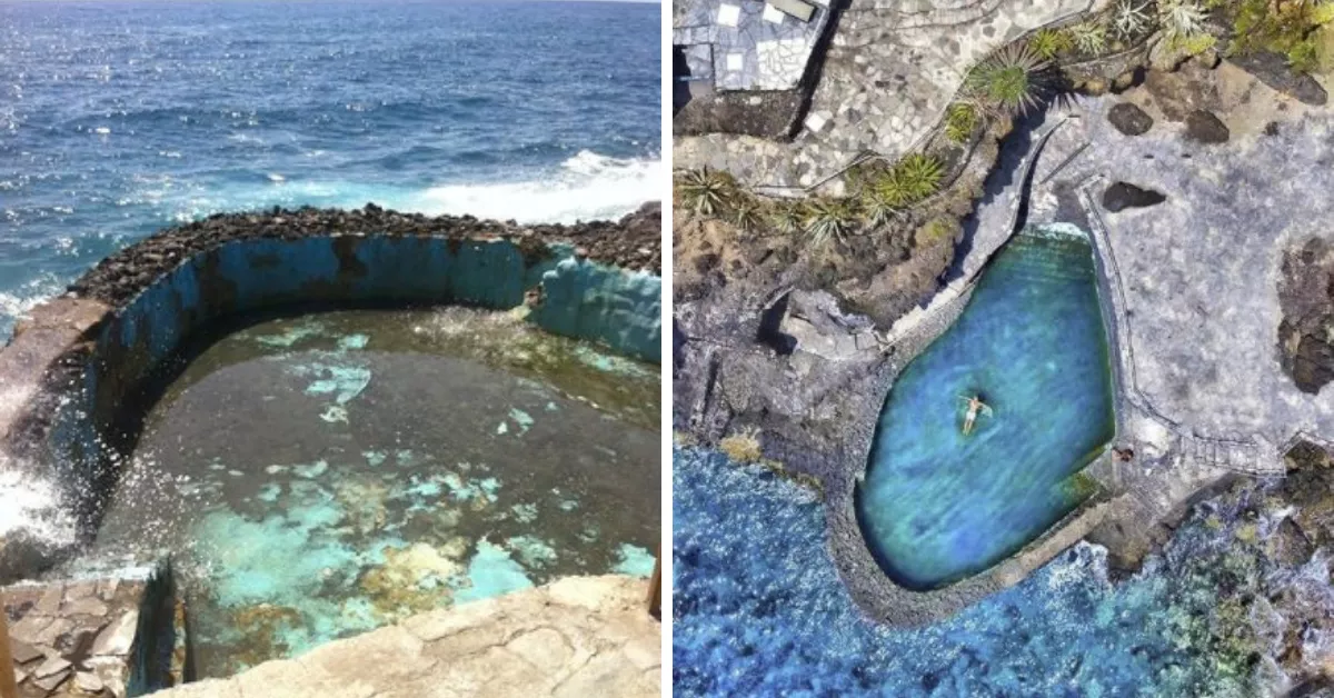 Piscina Punta del rey, en Candelaria./ REDES