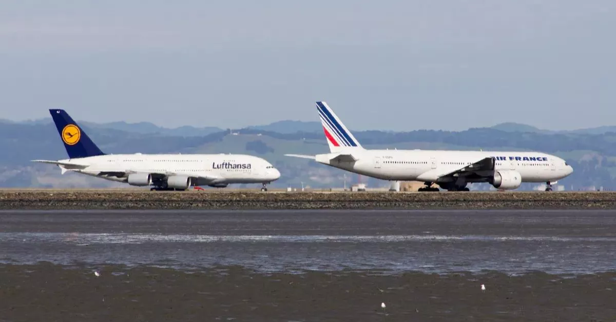 Dos aviones de Lufthansa y Air France./ ARCHIVO