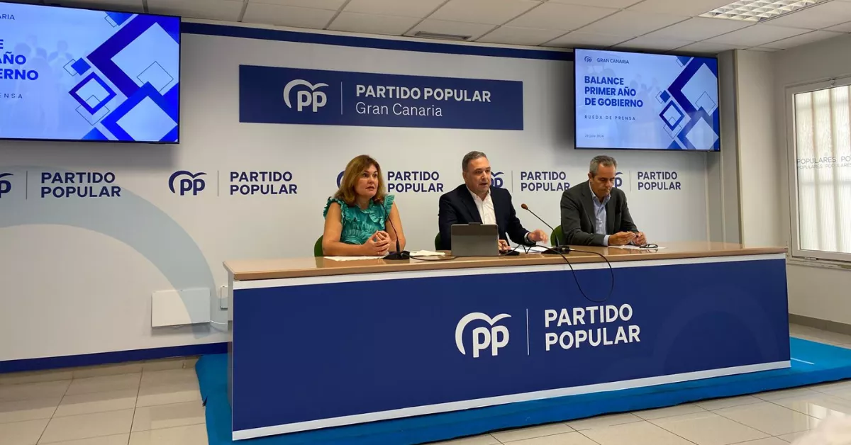 Rueda de prensa del PP sobre el balance del primer año de gobierno / ATLÁNTICO HOY