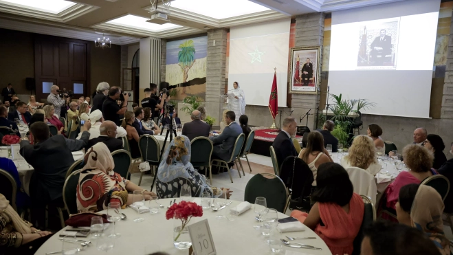 El XXV Aniversario de la Exaltación al Trono del Rey Mohammed VI, organizado por el Consulado marroquí en Canarias./ CEDIDA