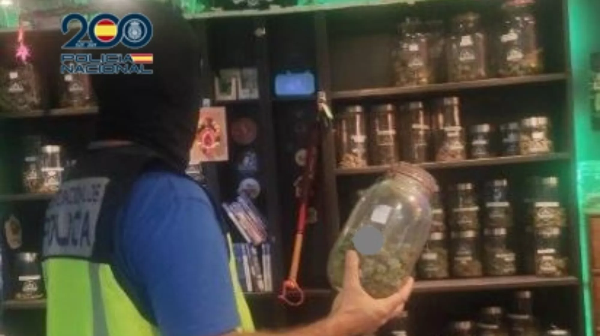 La Policía Nacional desmantela dos asociaciones cannabicas en el sur de Tenerife./ CEDIDA