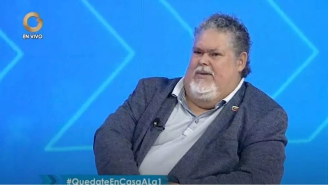 Juan Barreto, durante una entrevista de televisión. / AH Juan Barreto, durante una entrevista de televisión. / AH