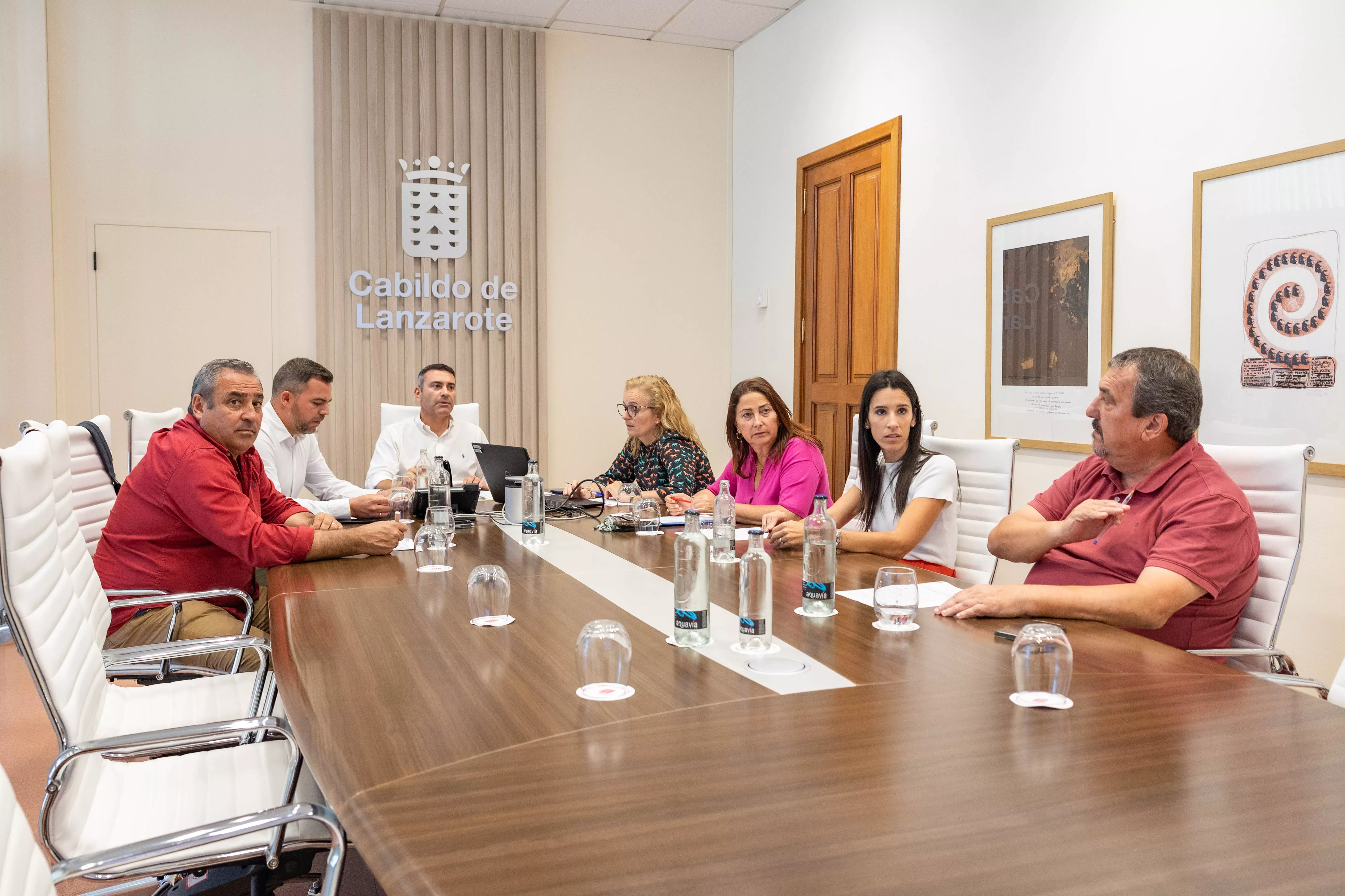 Consejo de Gobierno del Cabildo de Lanzarote en el que se ha aprobado la adquisición de dos solares en Arrecife con el objetivo de destinarlos a la construcción de viviendas sociales. / AH