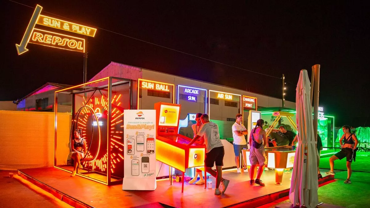  Puesto renovable de Repsol en el festival./ Foto de Arenal Sound 