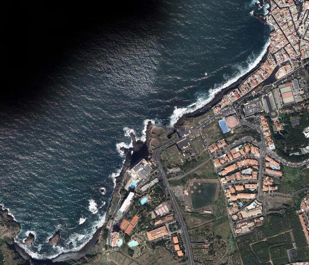 Mapa de las obras en el emisario e Punta Brava (Puerto de la Cruz)./ CEDIDA