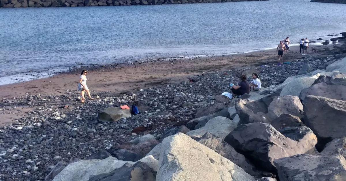 Playa en el frente litoral de San Andrés / CEDIDA Playa en el frente litoral de San Andrés / CEDIDA