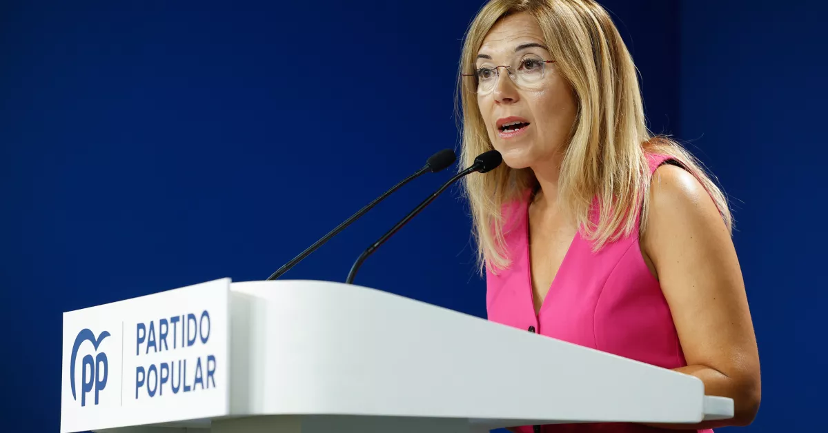 La vicesecretaria de Igualdad, Conciliación y Políticas Sociales del PP, Ana Alós.EFE CHEMA MOYA