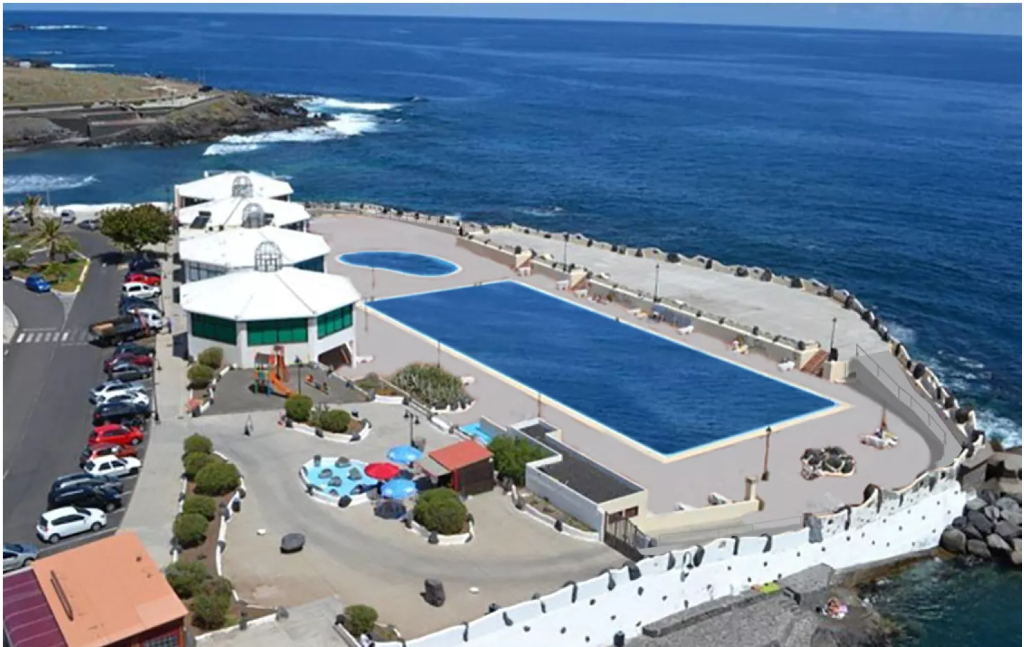 Proyecto de la concesión de la piscina de Los Silos. / CEDIDA