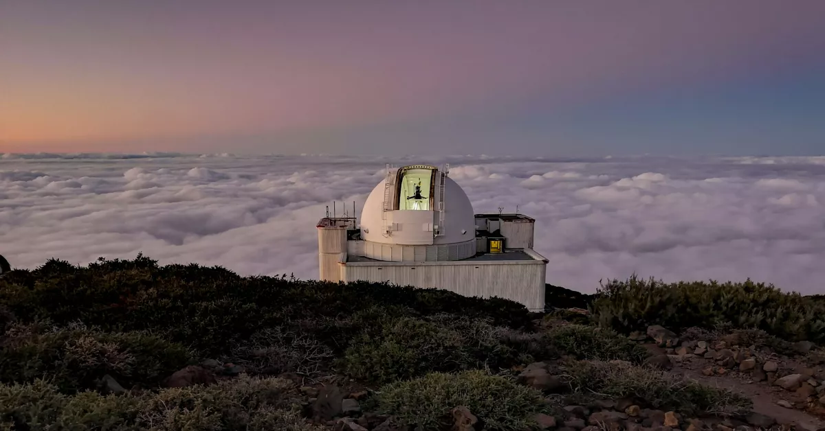 Imagen de uno los telescopios situados en el Roque de los Muchachos, en La Palma./ FRANTISEK DURIS-UNSPLASH Imagen de uno los telescopios situados en el Roque de los Muchachos, en La Palma./ FRANTISEK DURIS-UNSPLASH