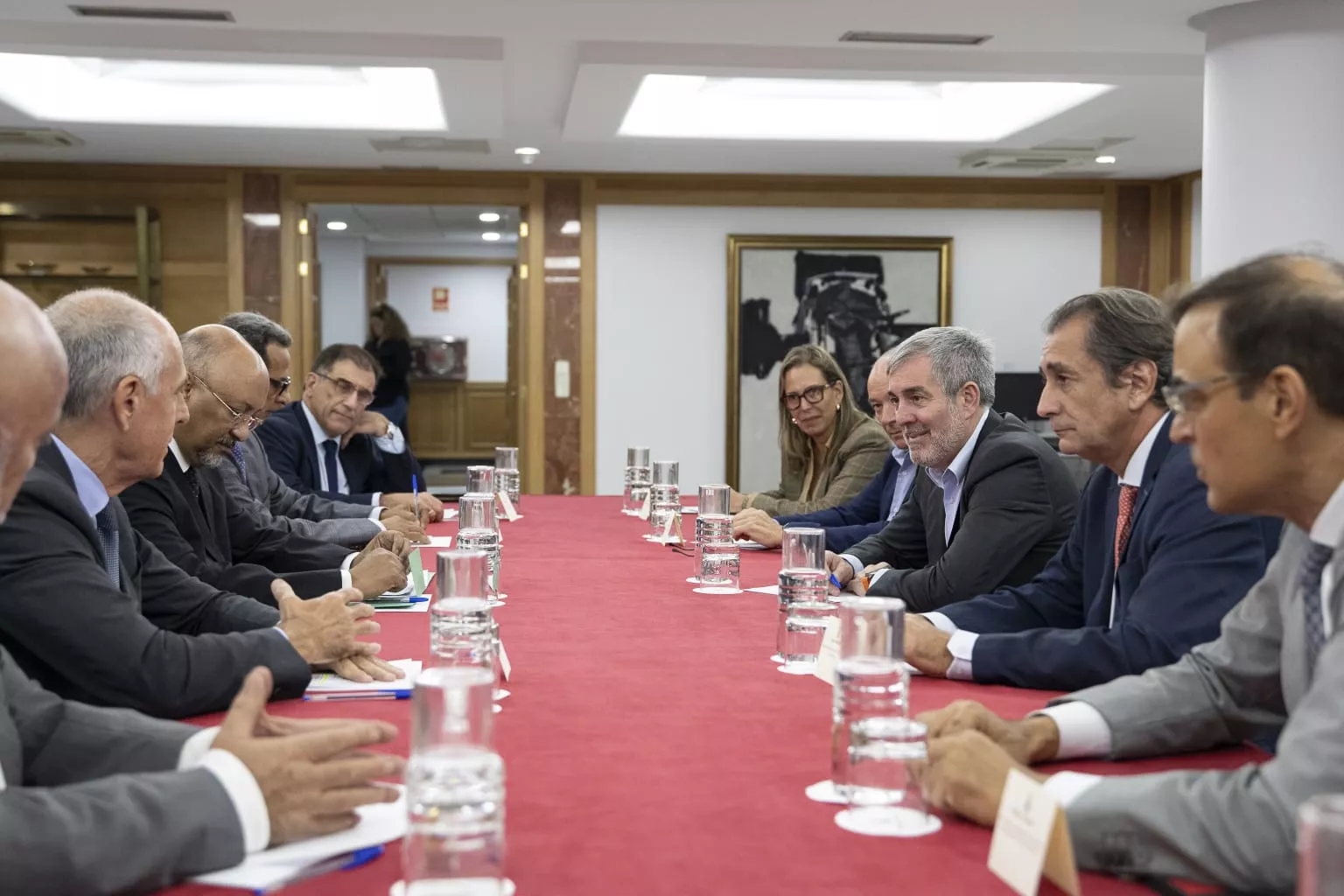 Celebración de la reunión del Comité Bilateral Canarias Mauritania, uno de los proyectos que Sánchez visitará. / CEDIDA