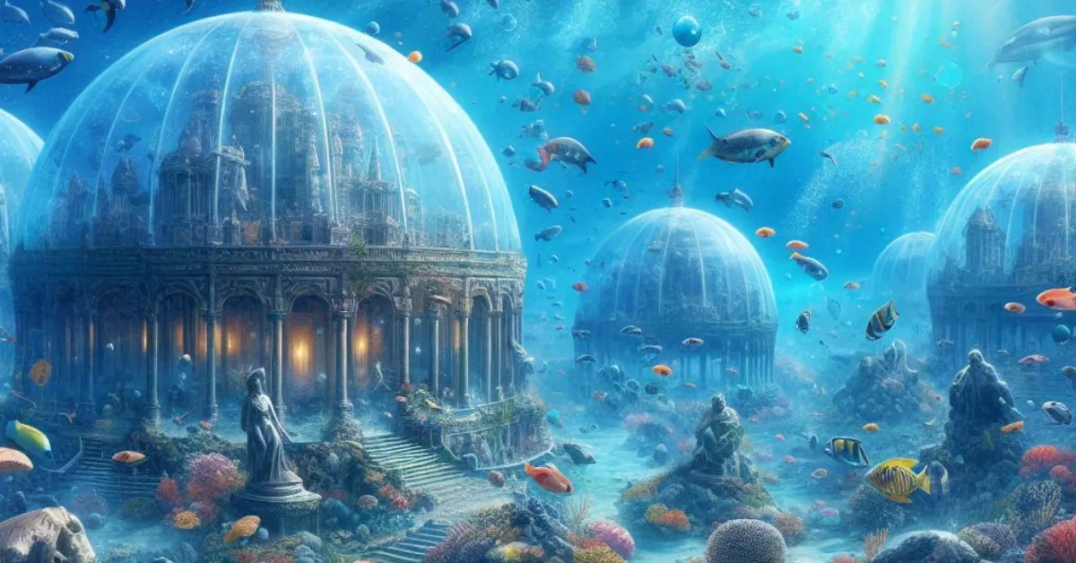 Imagen de La Atlántida interpretada por la inteligencia artificial / AH