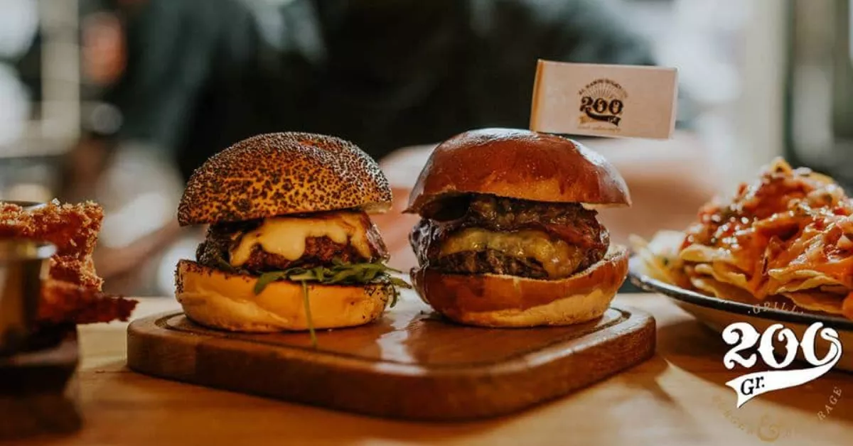 Hamburguesas de la cadena de hamburgueserías 200 Gramos, que pronto abrirá su primer local en Tenerife./ 200 GRAMOS