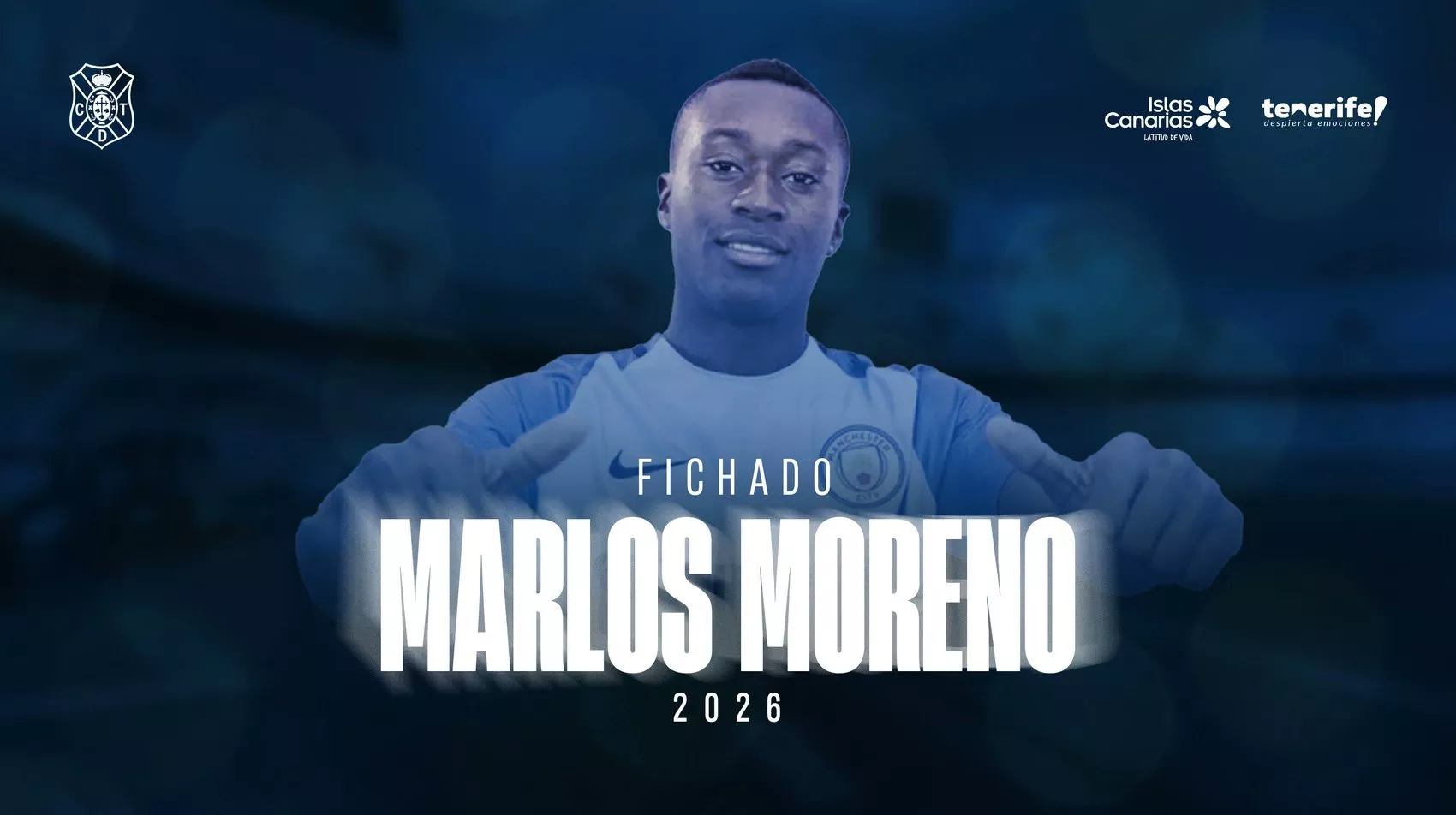 La incorporación de Marlos Moreno cierra la plantilla del CD Tenerife para la temporada 2024-25./ CDT.