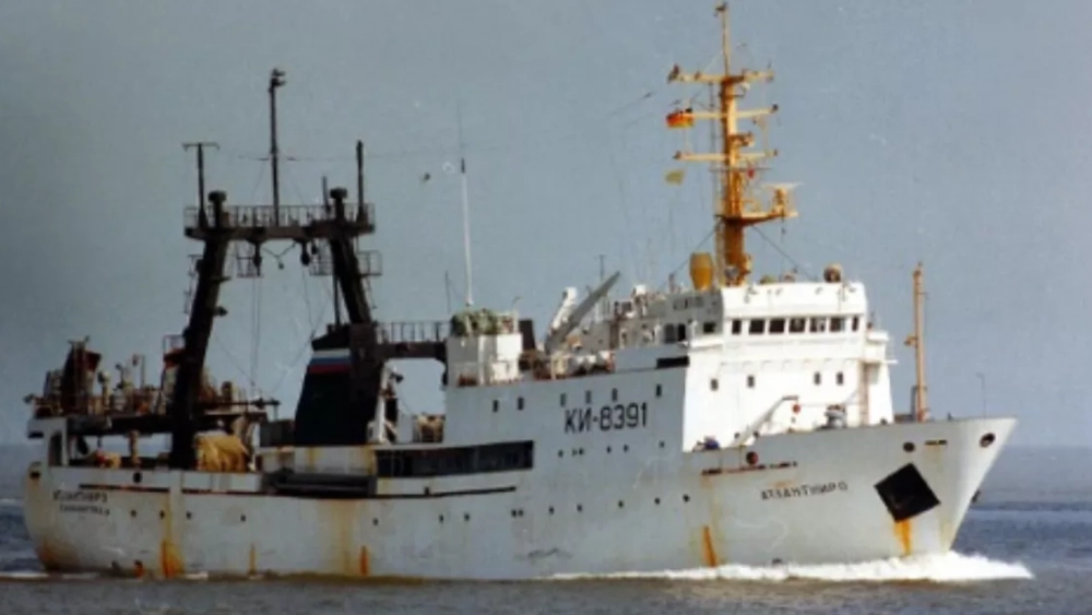 El buque pesquero ruso Atlantniro, que realizará un sondeo de los caladeros de la costa africana, incluidas las aguas al sur de Canarias./ VESSELTRACKER El buque pesquero ruso Atlantniro, que realizará un sondeo de los caladeros de la costa africana, incluidas las aguas al sur de Canarias./ VESSELTRACKER